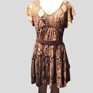 The Fix Clothing Snake Baby Doll Tunic Dress S